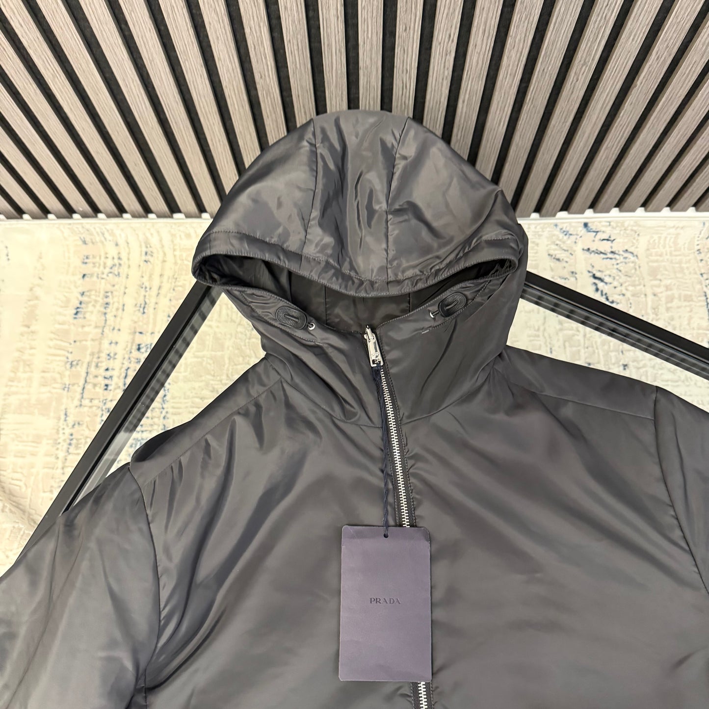 Black Nylon Padded Jacket