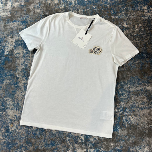 White Double Badge T-Shirt