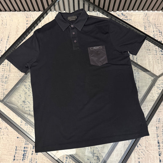 Black Pocket Polo