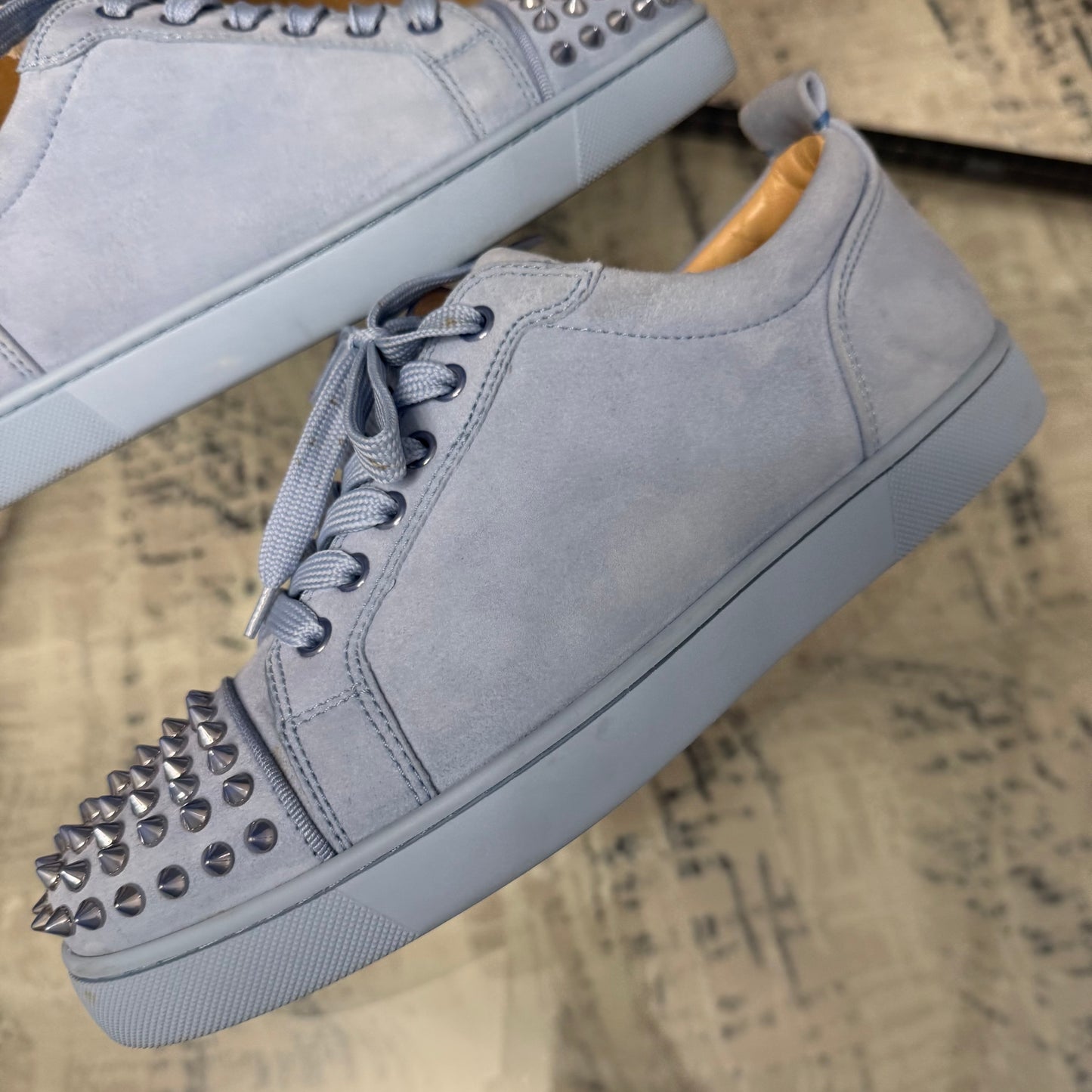 Baby Blue Junior Suede Spike