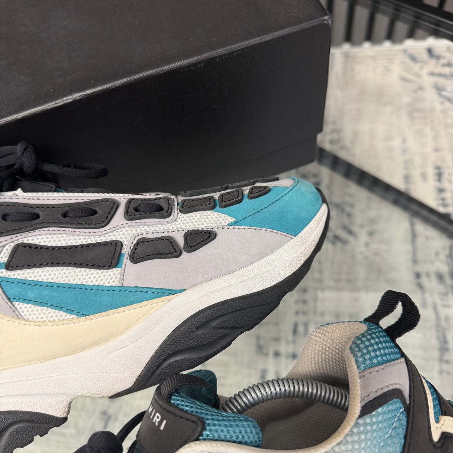 Blue/Grey Bone Runner