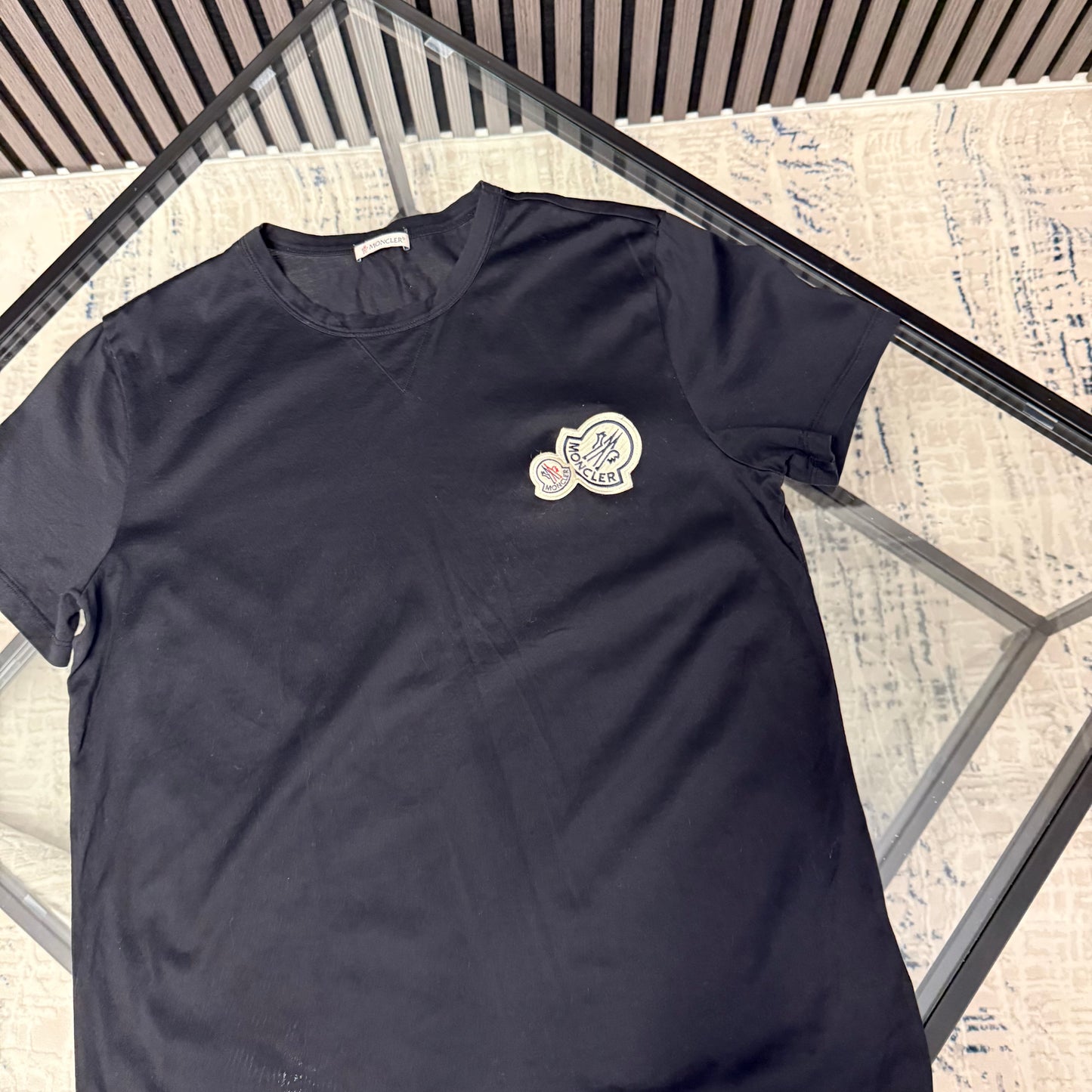 Black Double Badge T-Shirt
