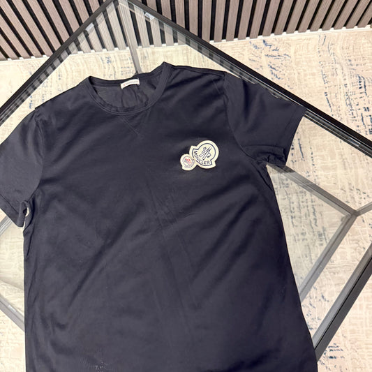 Black Double Badge T-Shirt