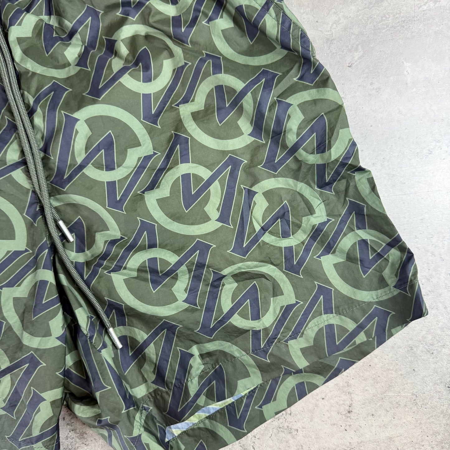 Olive Green Logo SwimShorts
