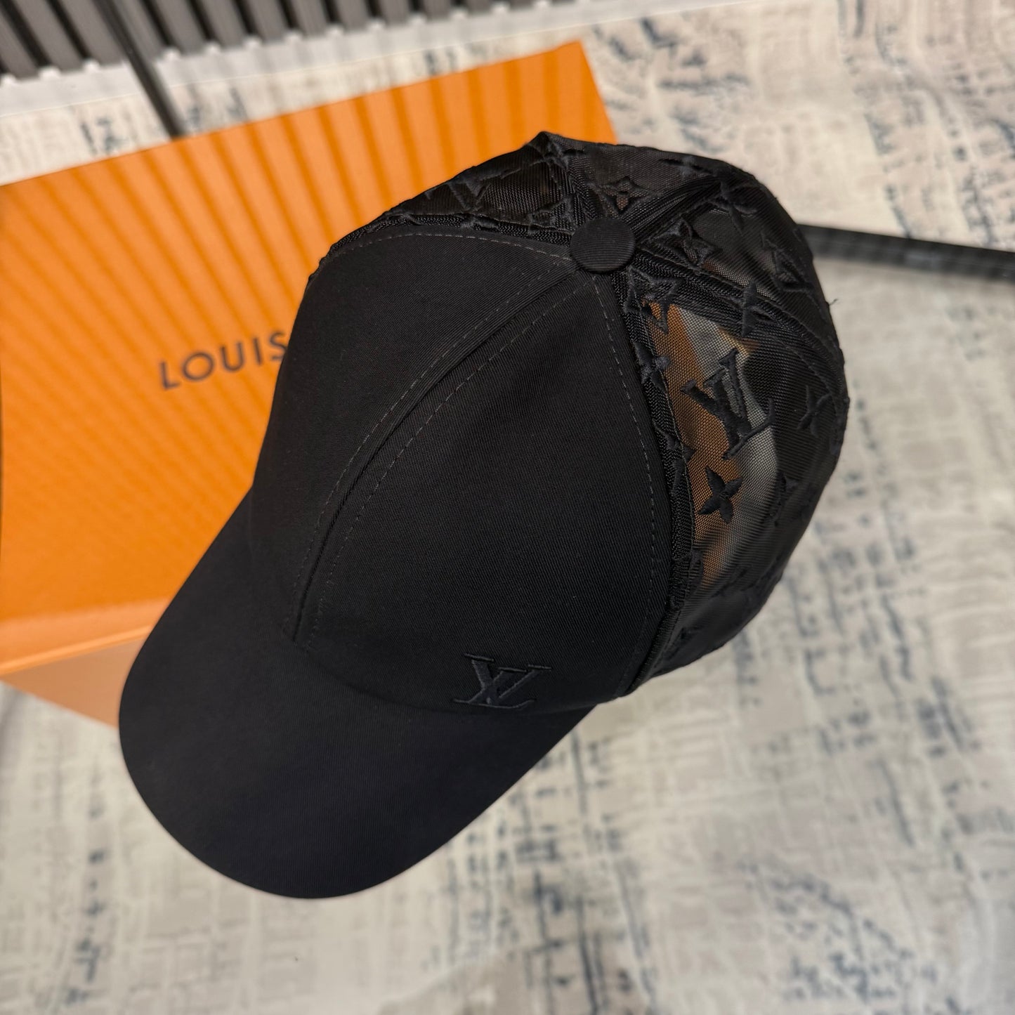 Black Monogram Cap