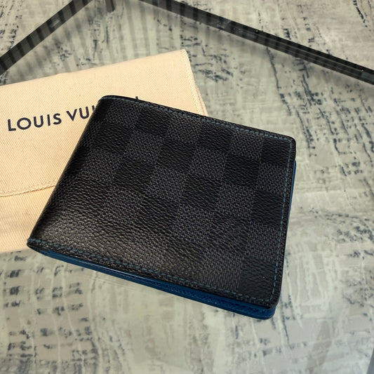 Damier Black/Blue Wallet