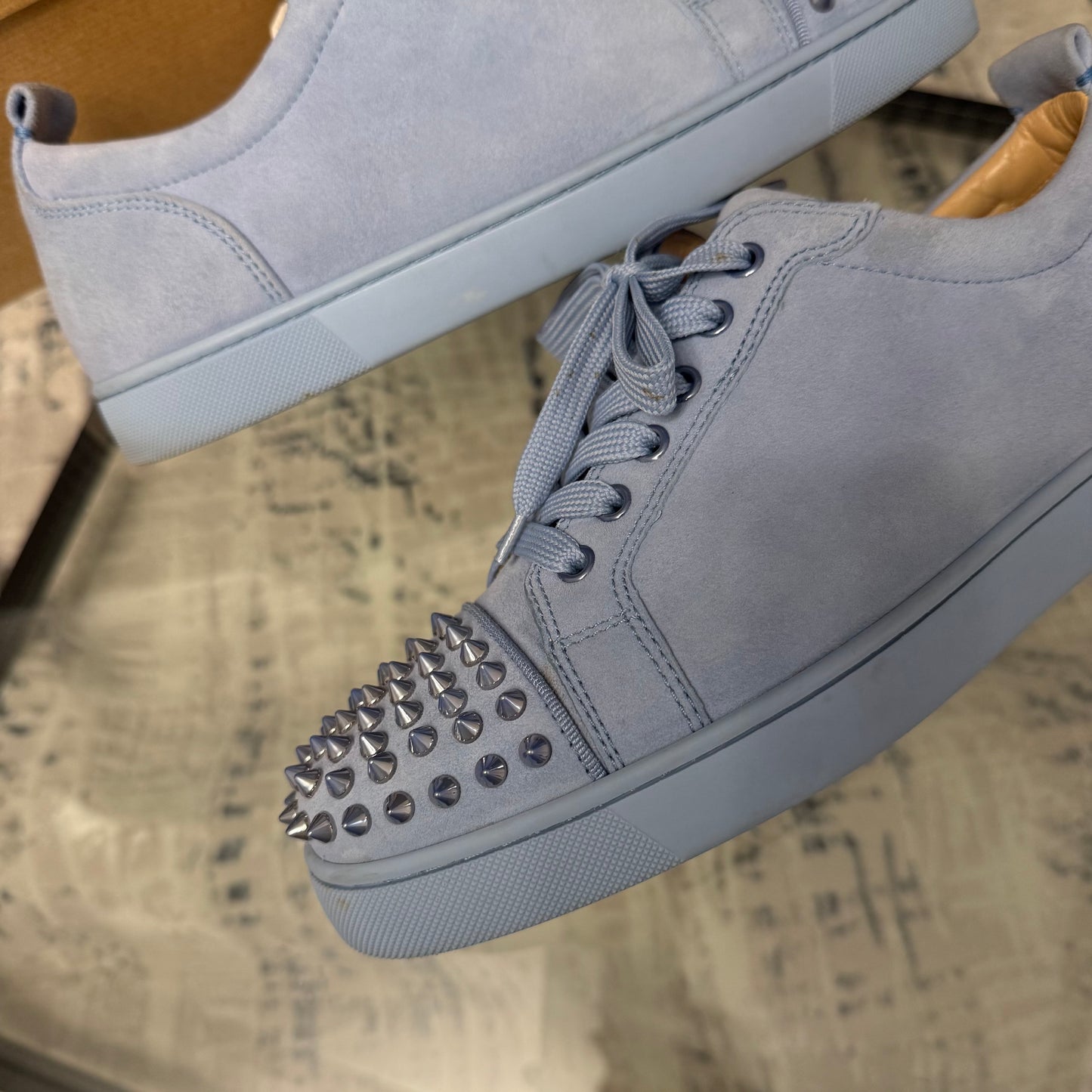 Baby Blue Junior Suede Spike