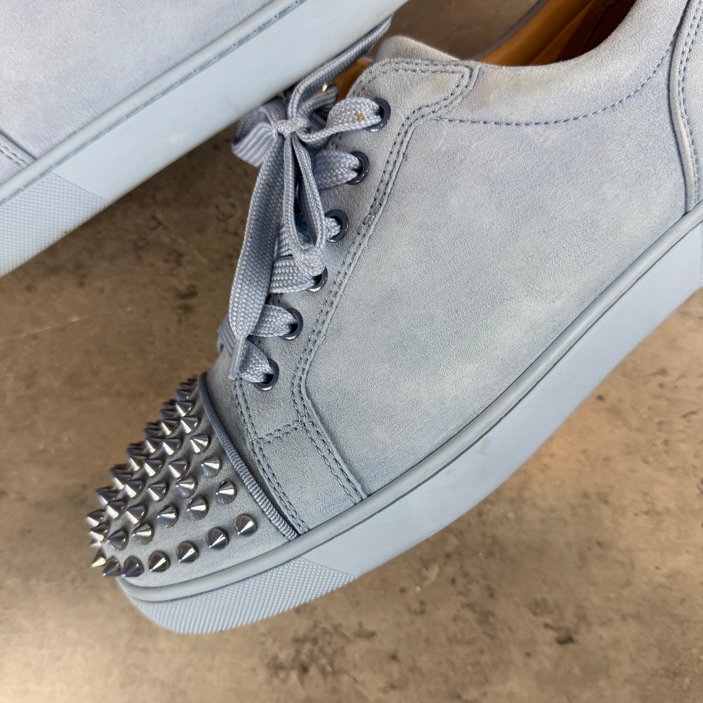Baby Blue Junior Suede Spike