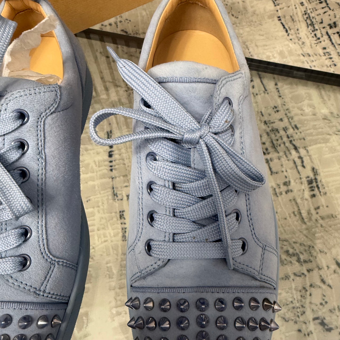 Baby Blue Junior Suede Spike