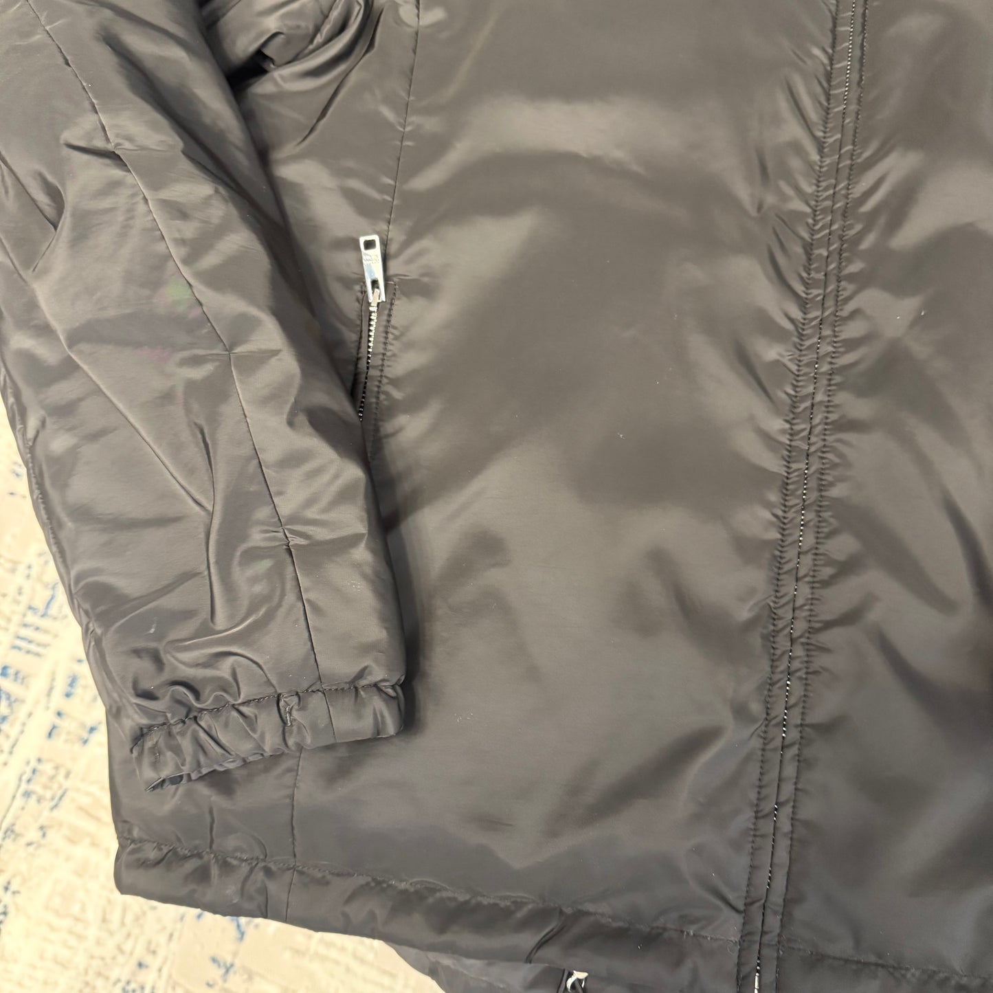 Black Nylon Padded Jacket