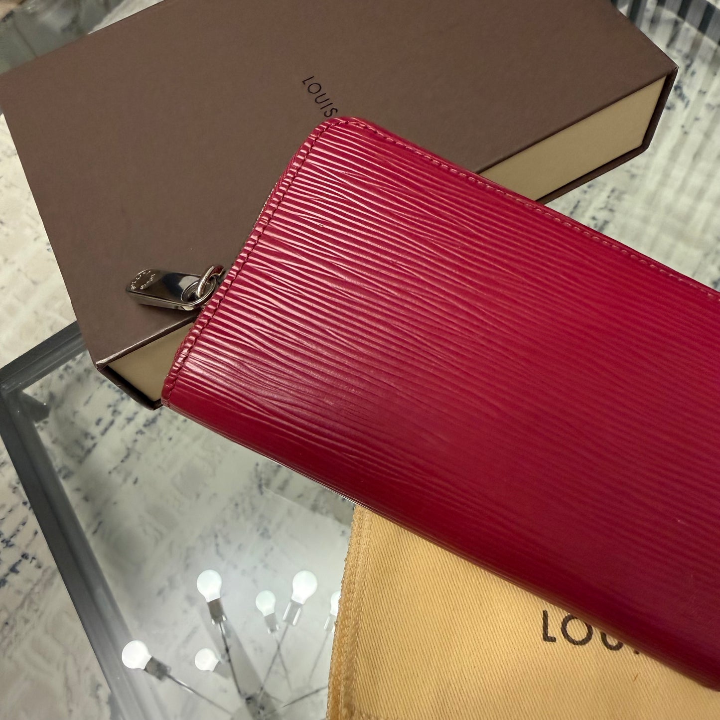 Red Epi Leather Purse