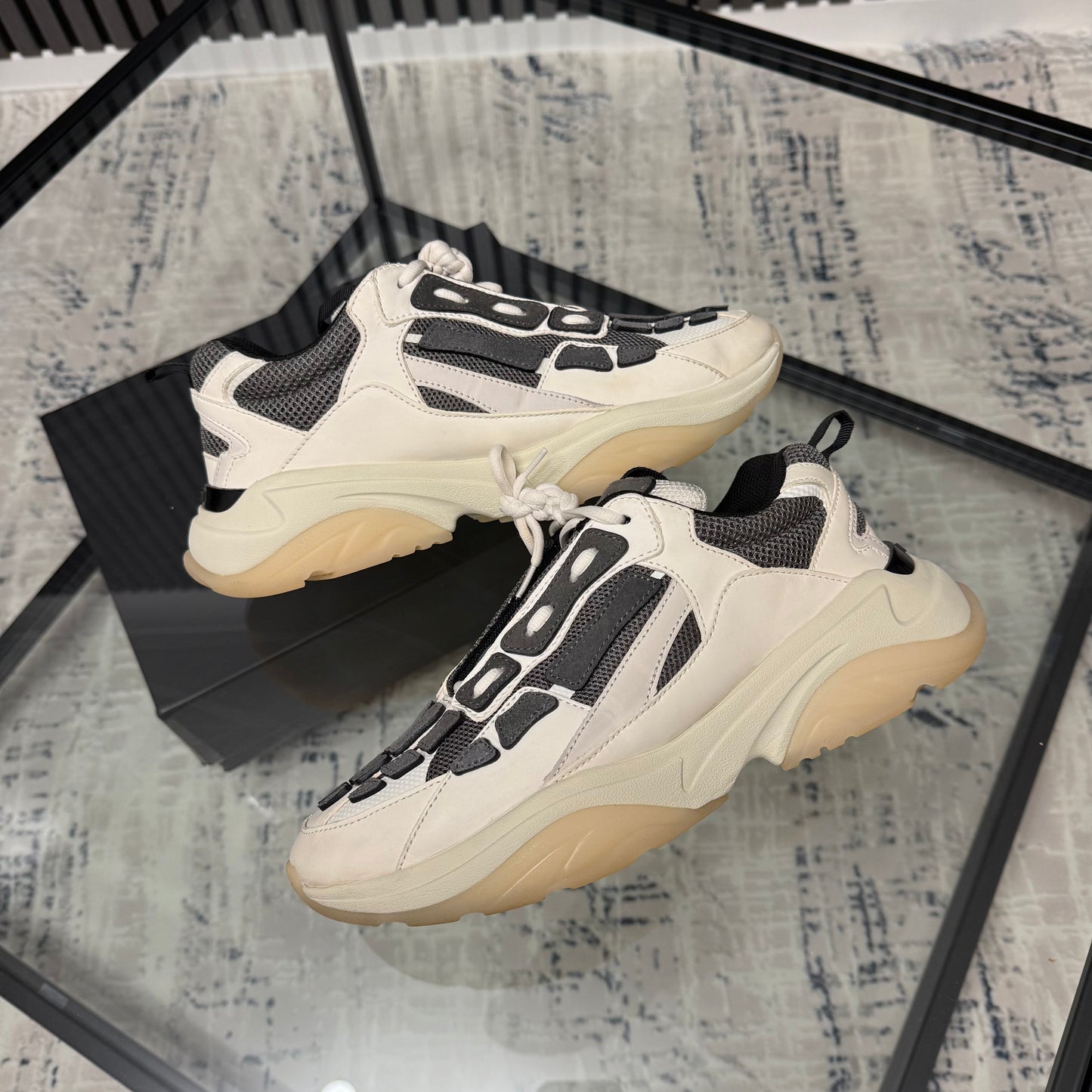 Cream/Grey Bone Runner