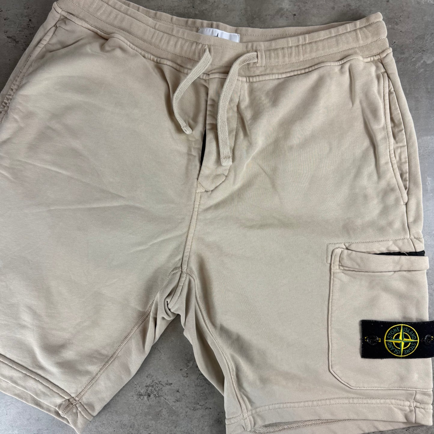 Beige Sweats Shorts