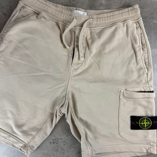 Beige Sweats Shorts