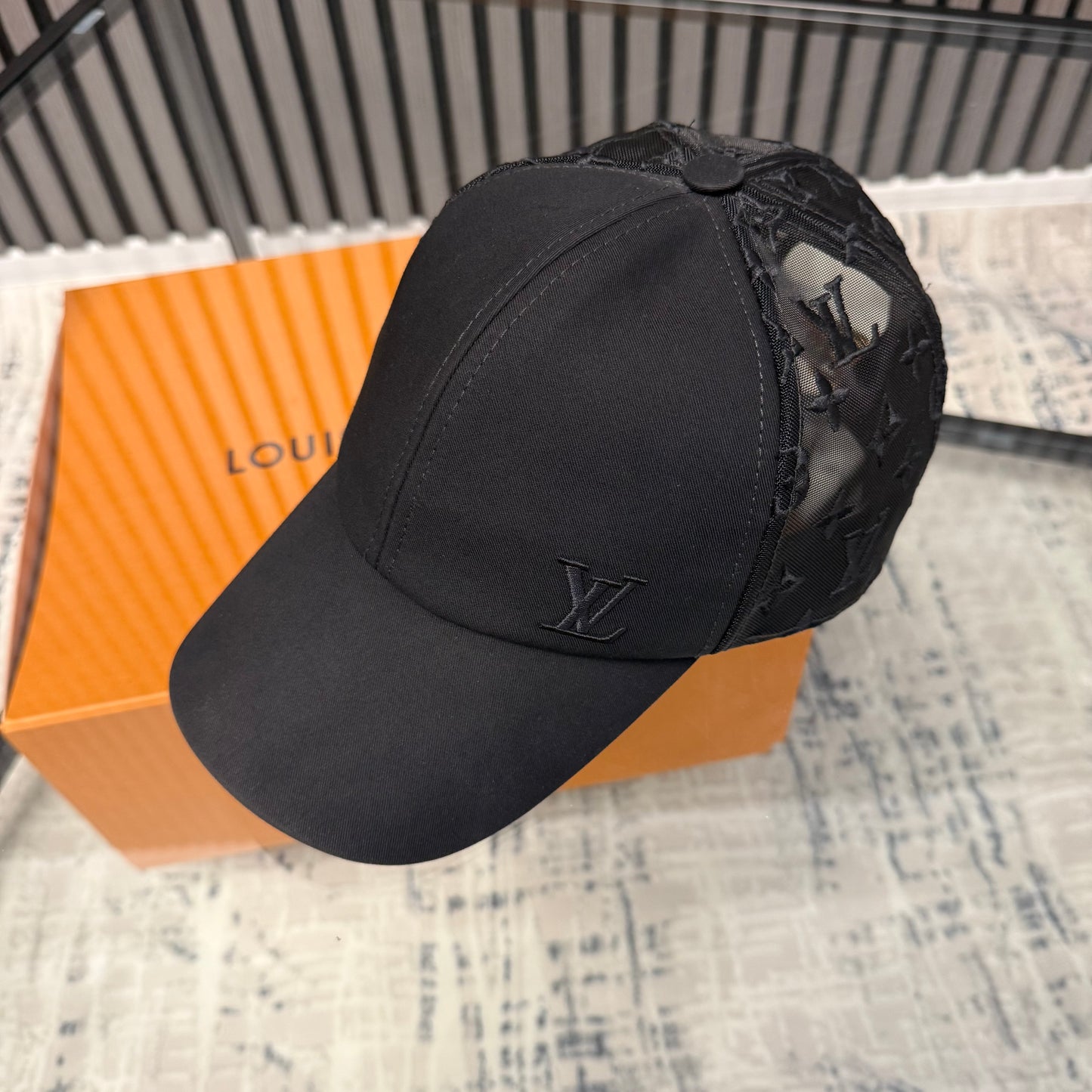 Black Monogram Cap