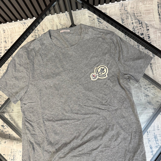 Double Badge Grey T-Shirt