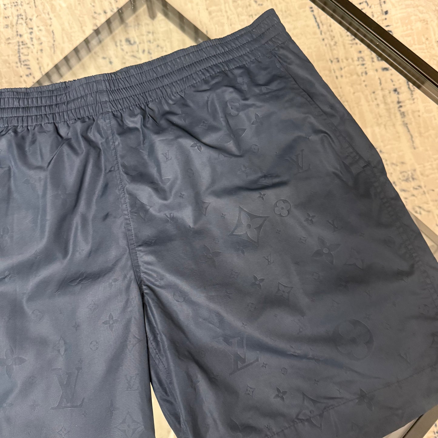 Navy Waterfront SwimShorts