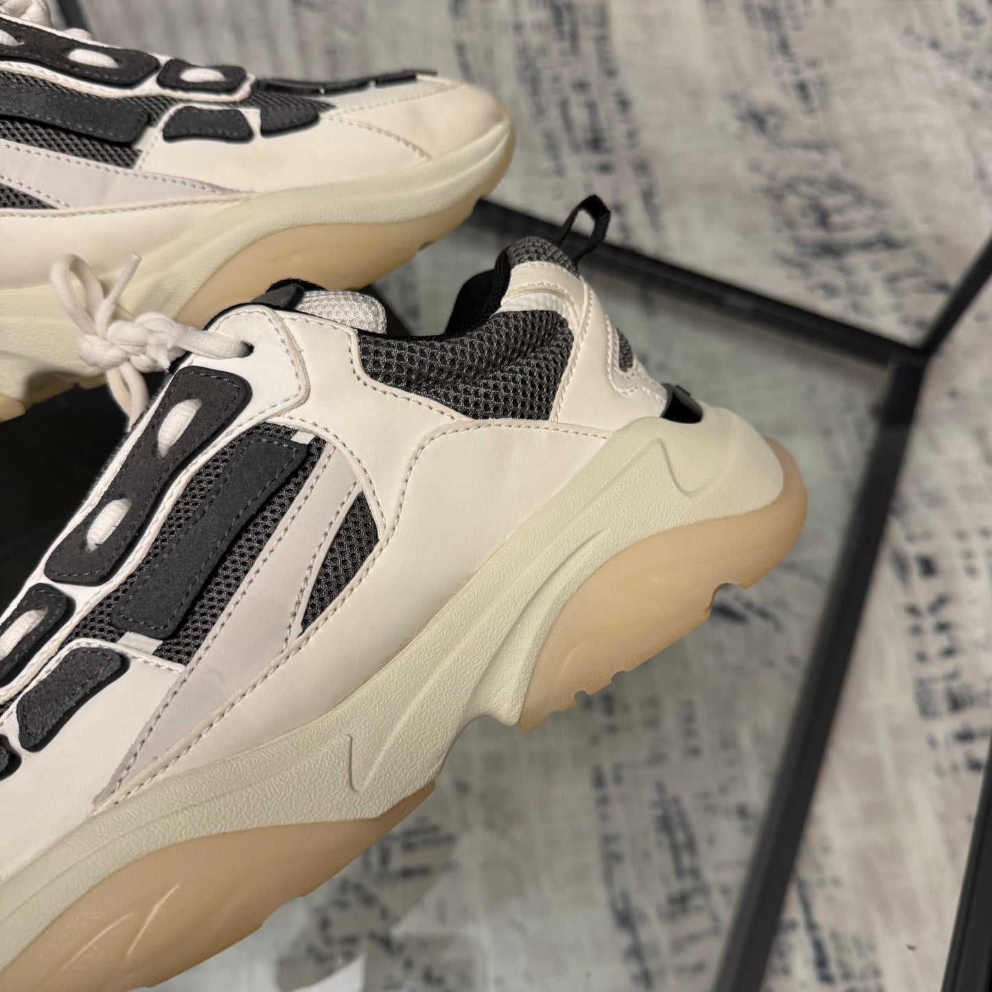 Cream/Grey Bone Runner