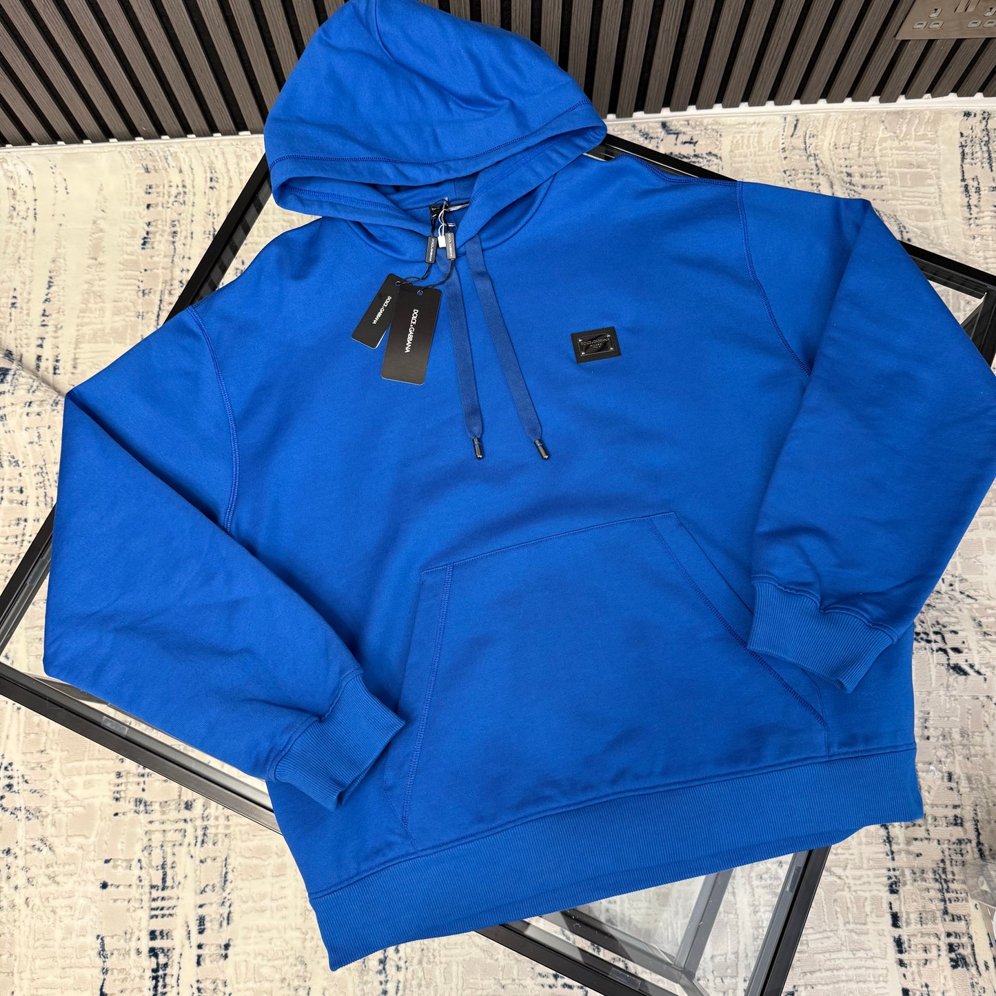 Blue Plaque Hoodie