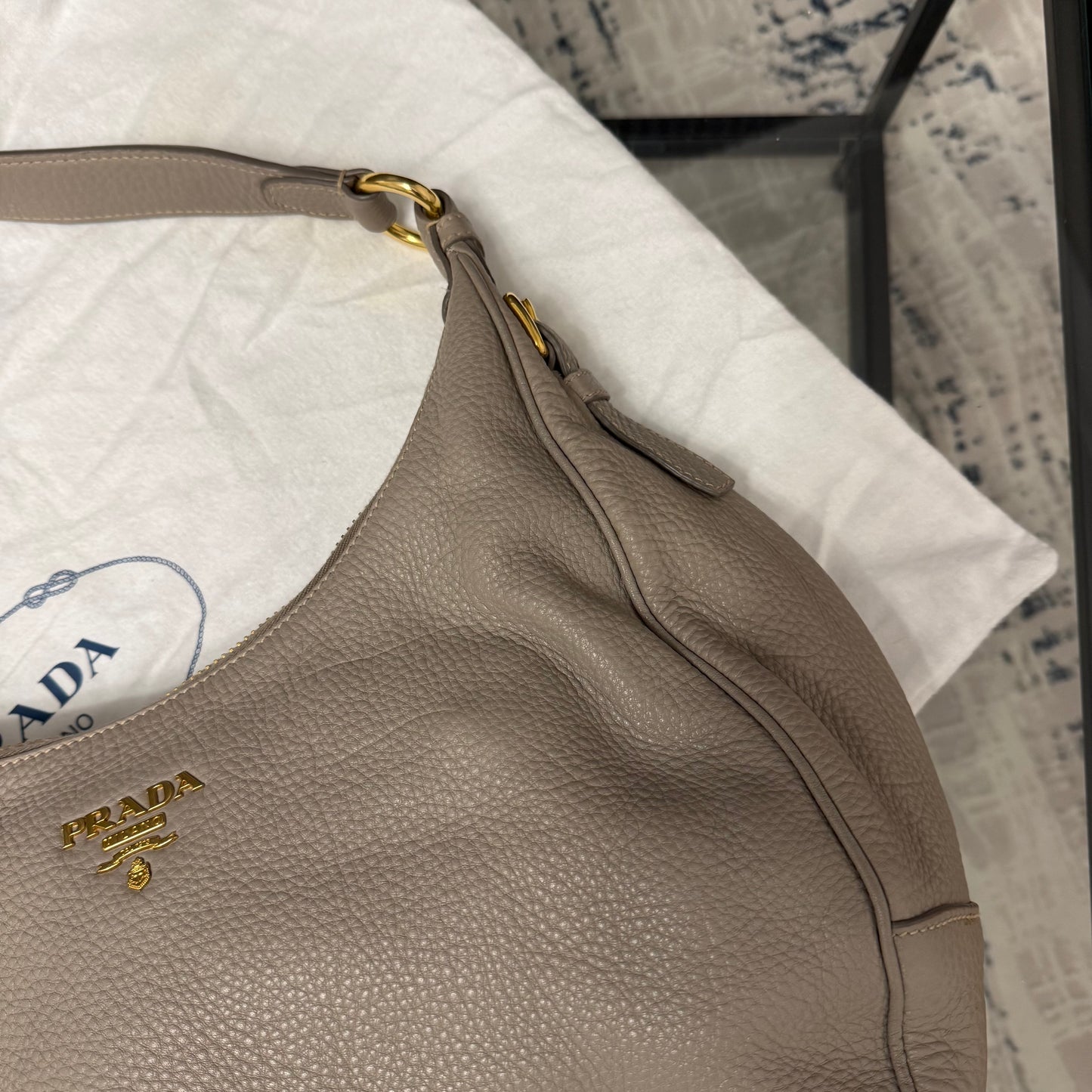 Grey Shoulder Bag