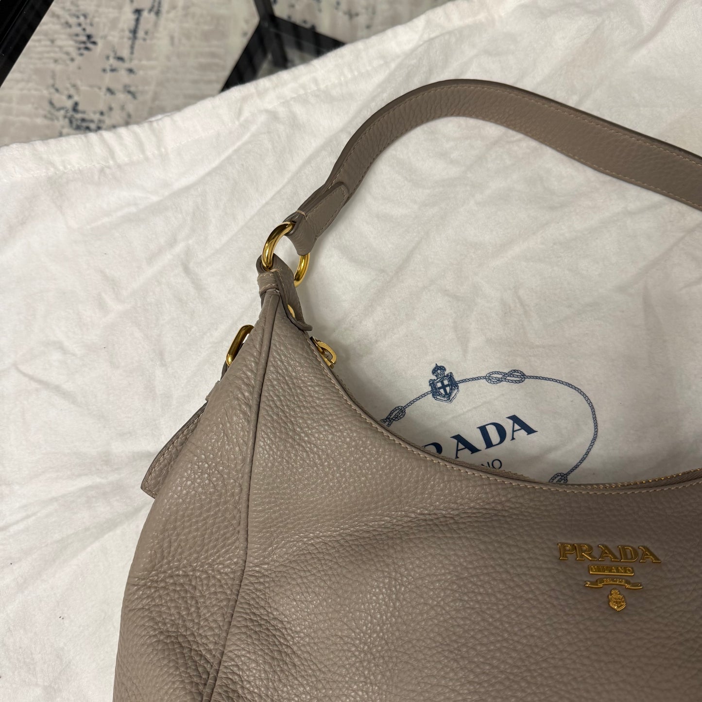 Grey Shoulder Bag