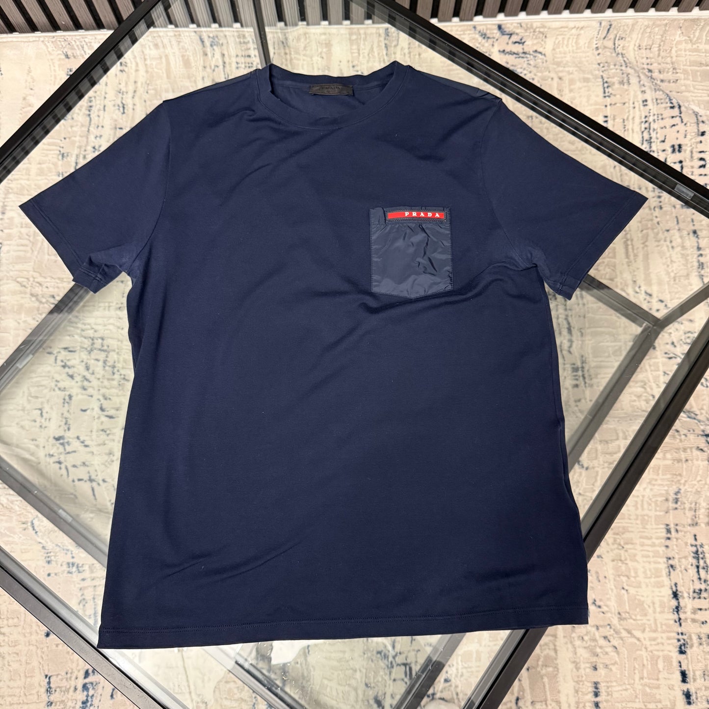 Navy Pocket T