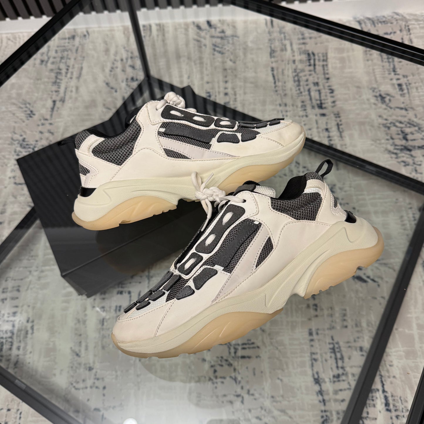 Cream/Grey Bone Runner
