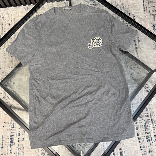 Double Badge Grey T-Shirt