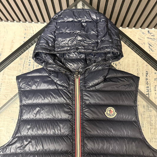 Navy Down Gilet