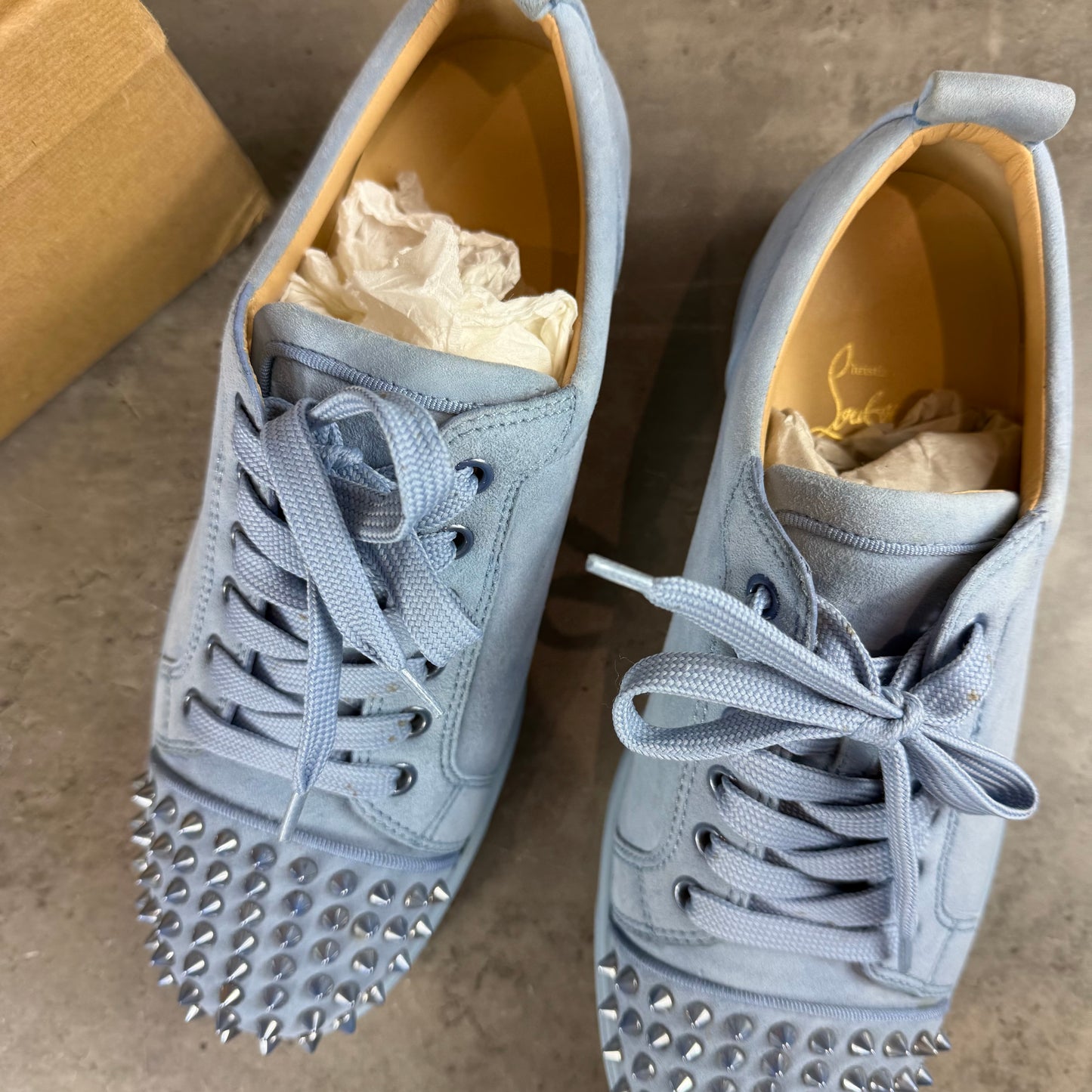 Baby Blue Junior Suede Spike