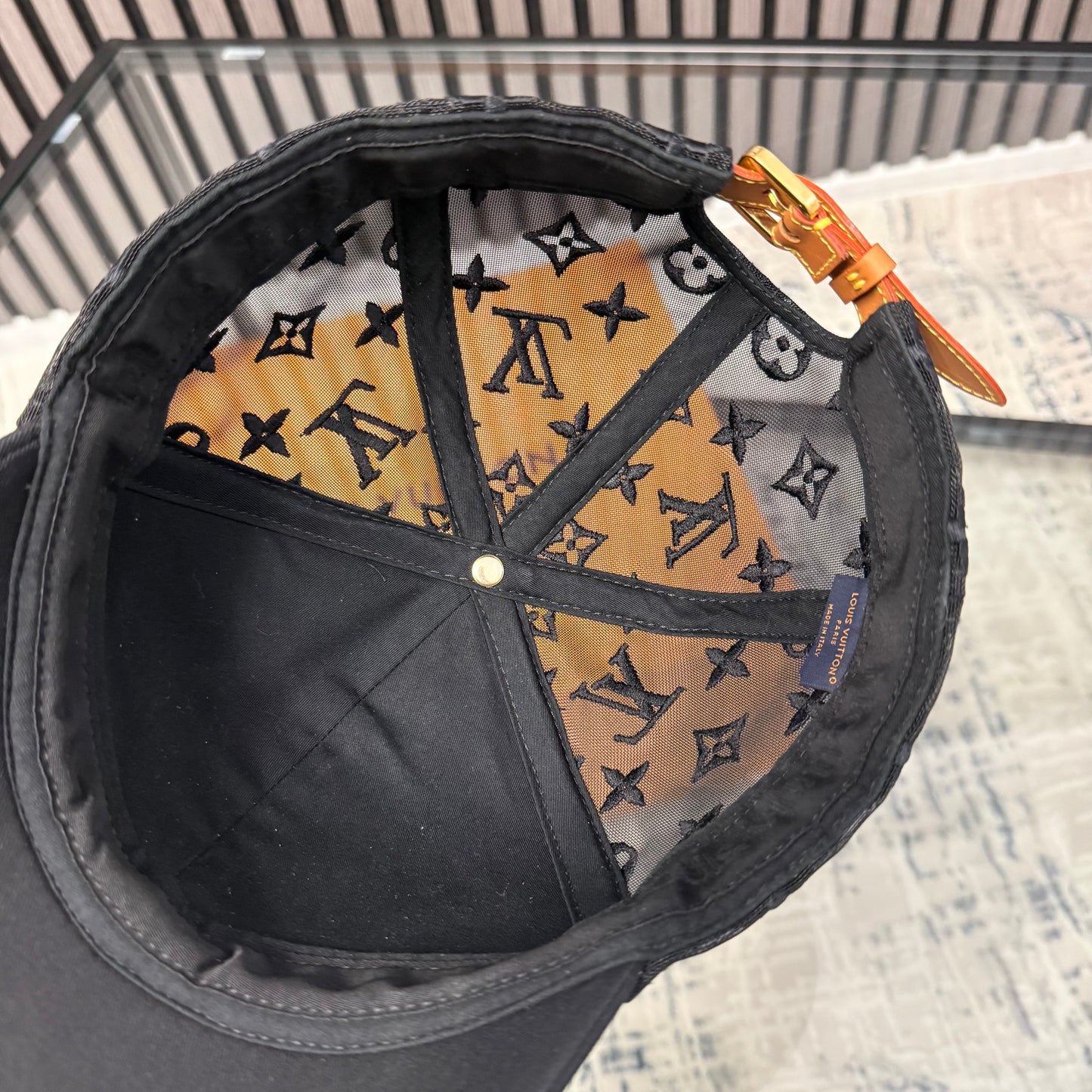 Black Monogram Cap