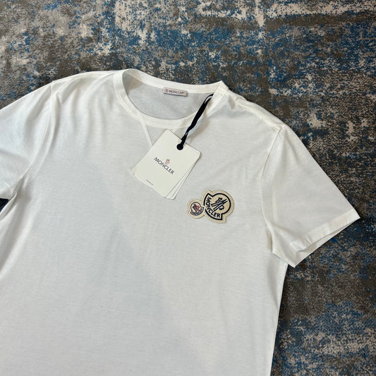 White Double Badge T-Shirt