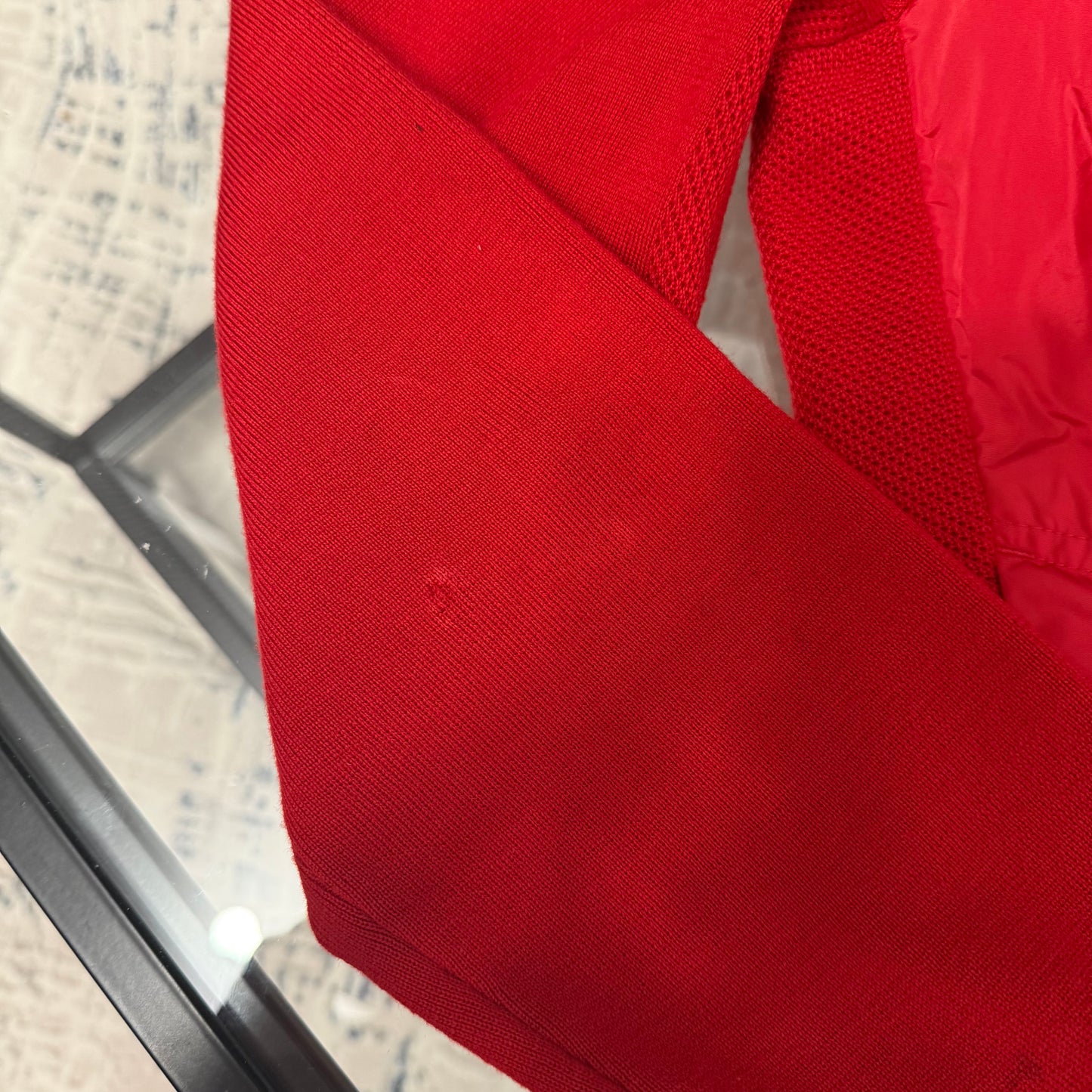 Red Quilted Hoodie