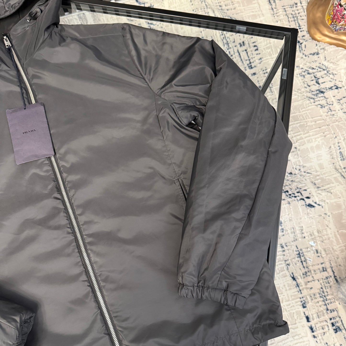Black Nylon Padded Jacket