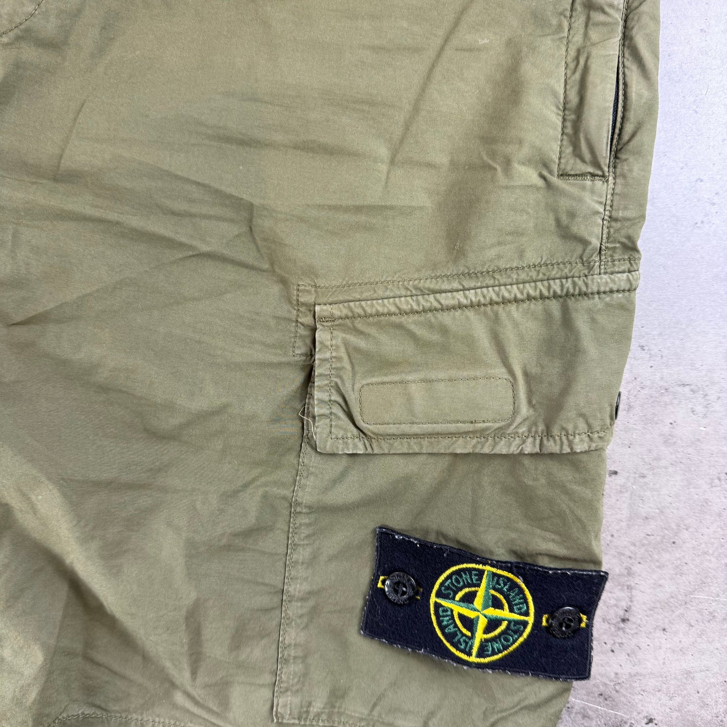 Olive Green Cargo Shorts