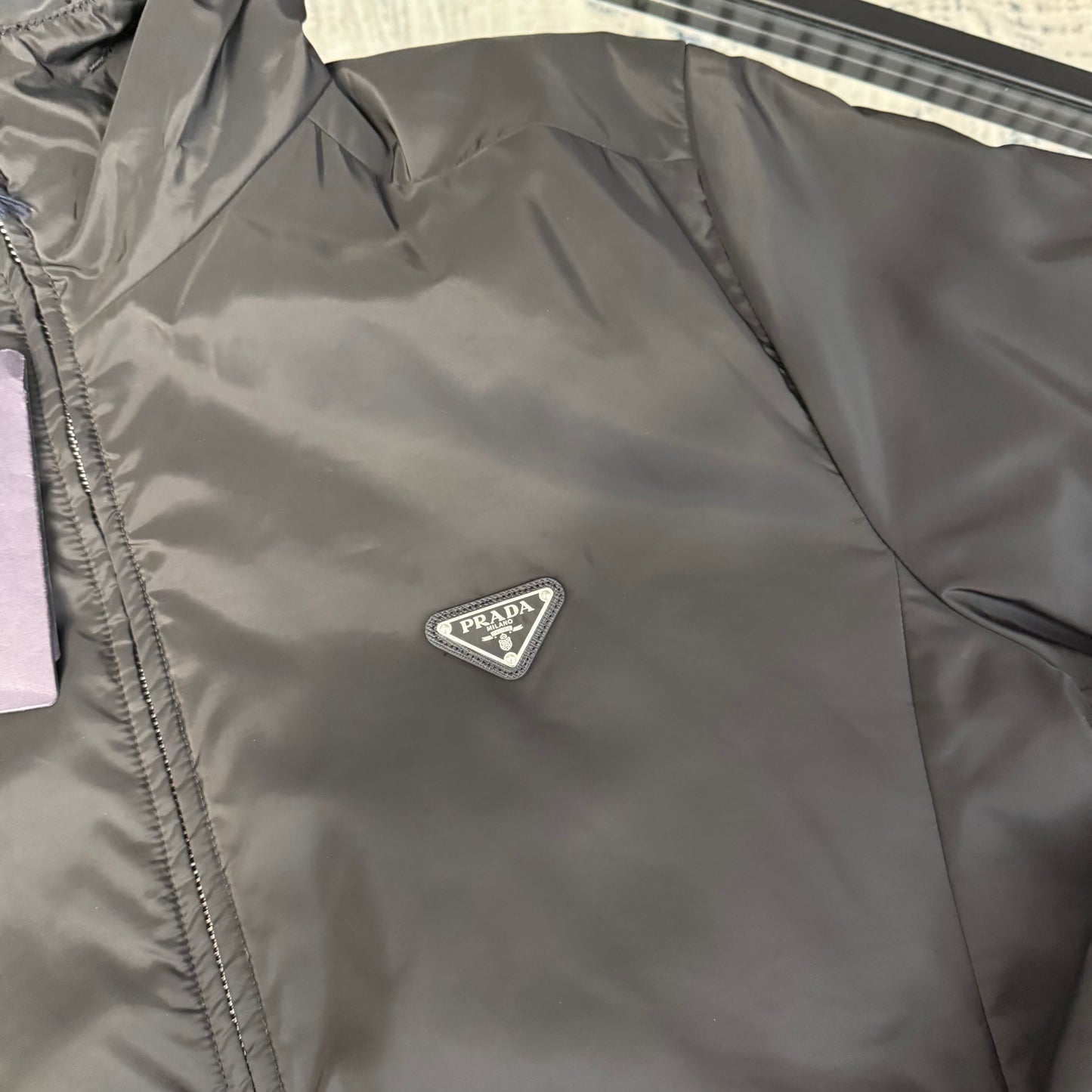 Black Nylon Padded Jacket