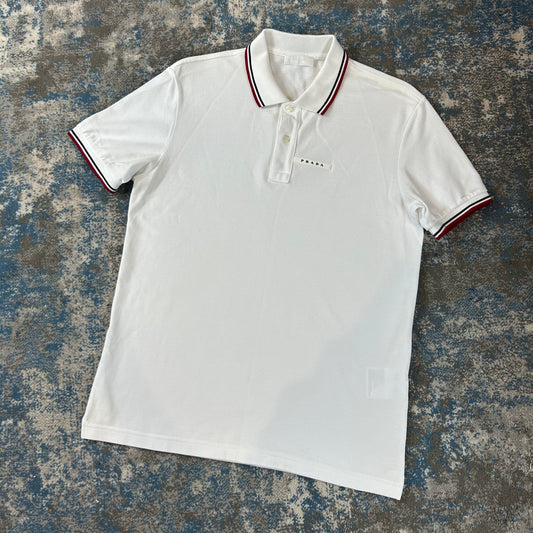 White Strip Polo