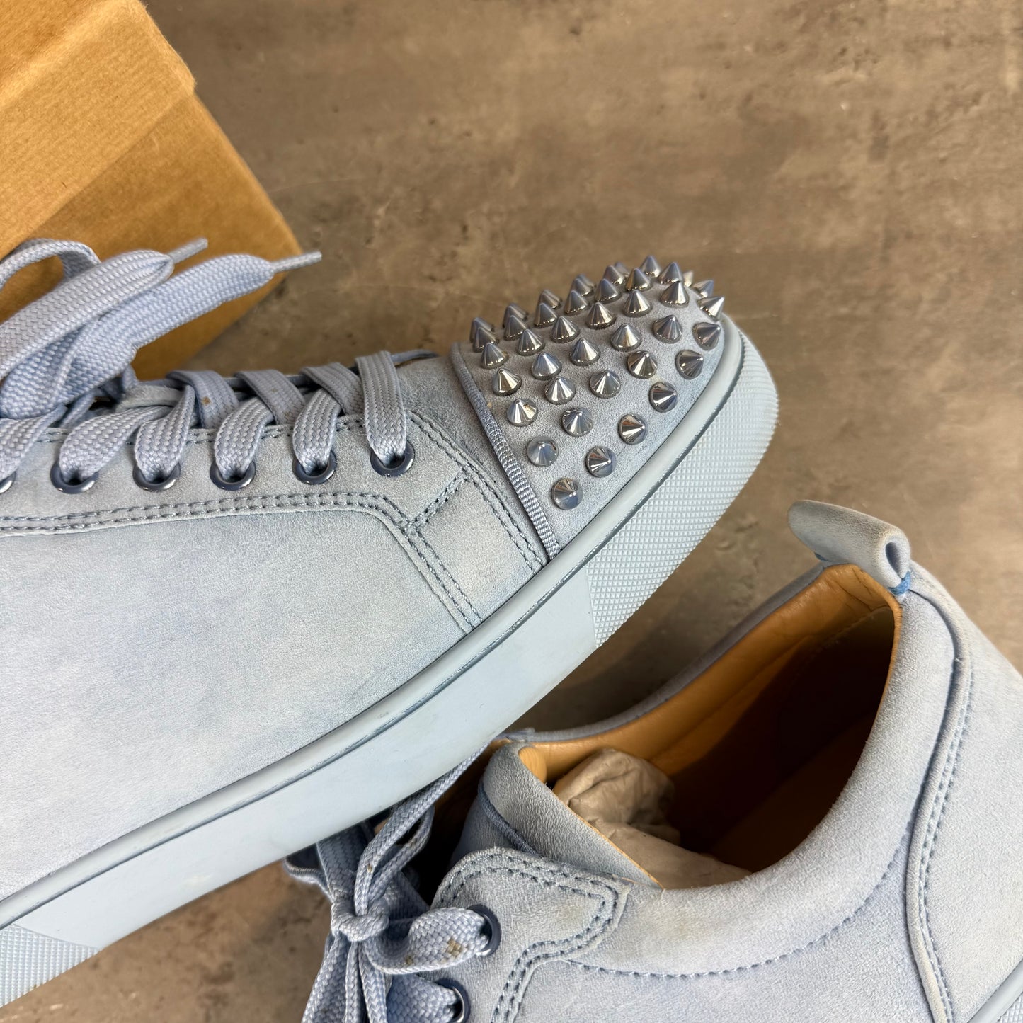 Baby Blue Junior Suede Spike