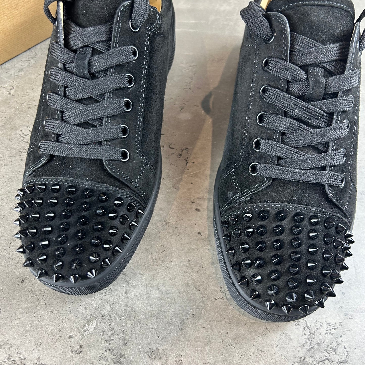 Junior Suede Black Spikes