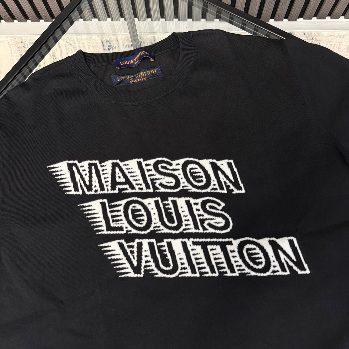 Black Knit T-Shirt