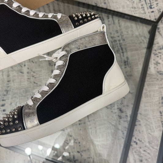 White Spike High Top Sneaker