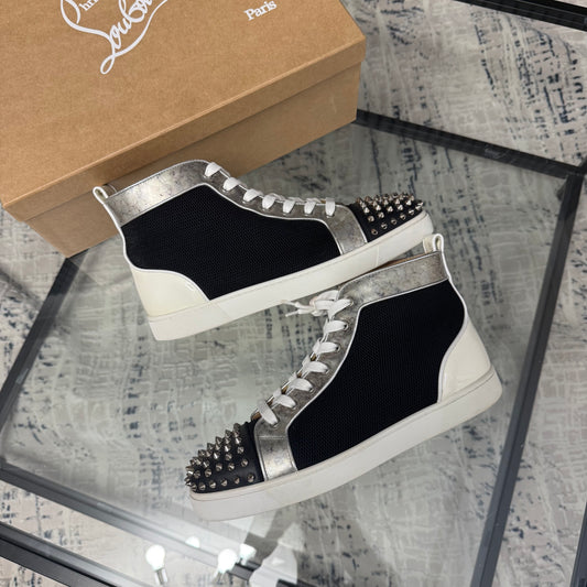 White Spike High Top Sneaker