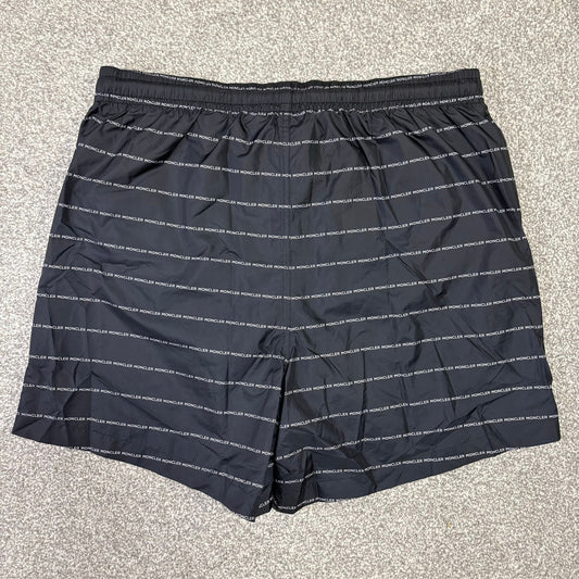 Navy Rubber Logo SwimShorts