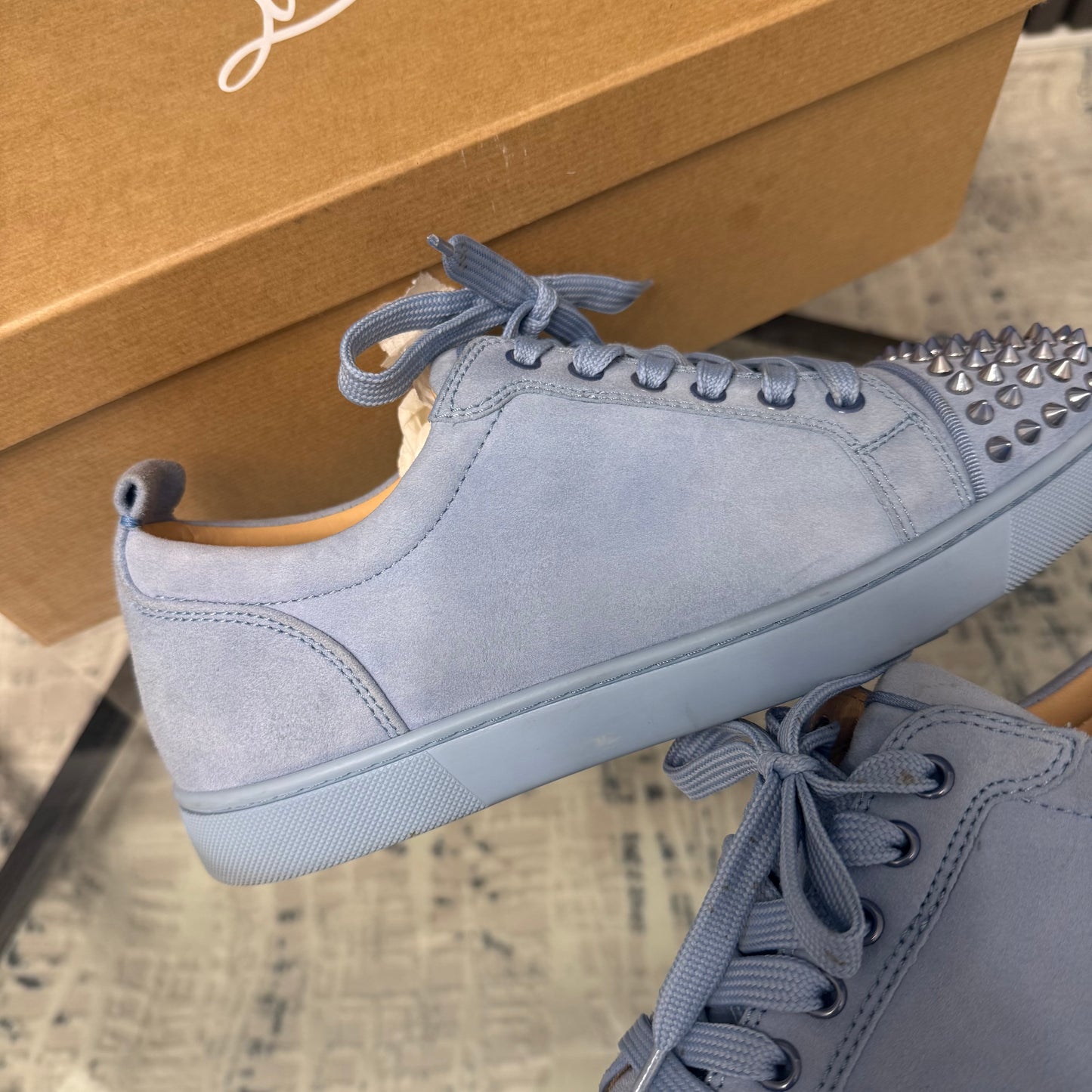 Baby Blue Junior Suede Spike