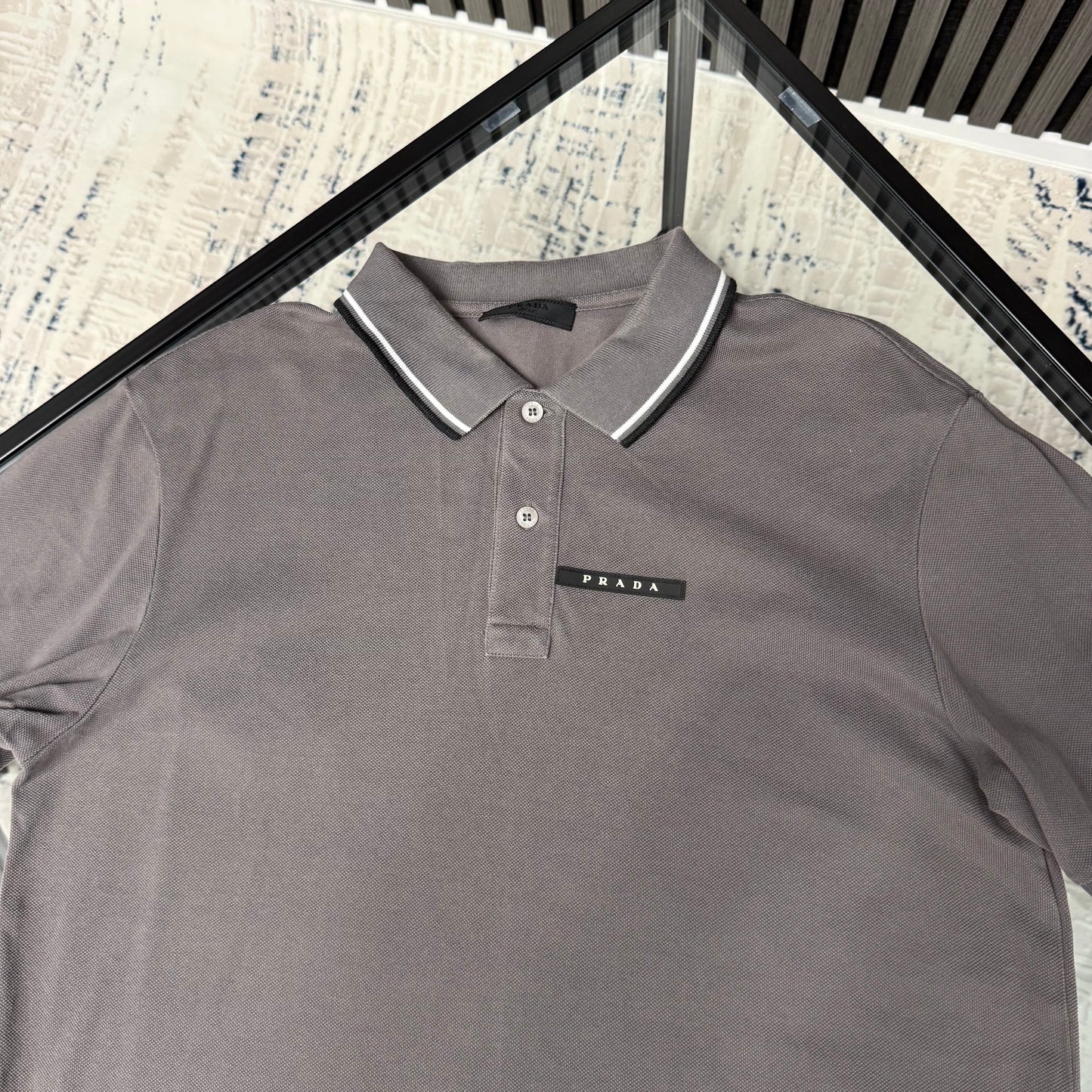 Grey Strip Polo