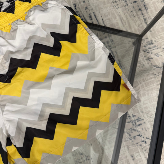 Yellow/White SwimShorts