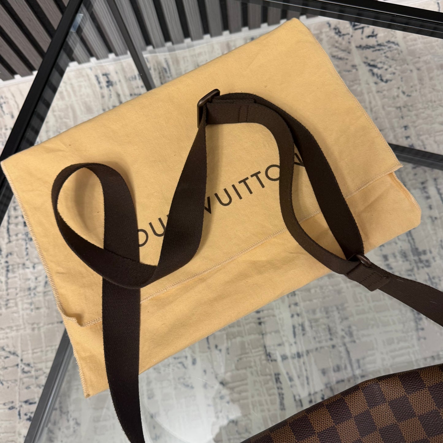 Brown Damier Messenger