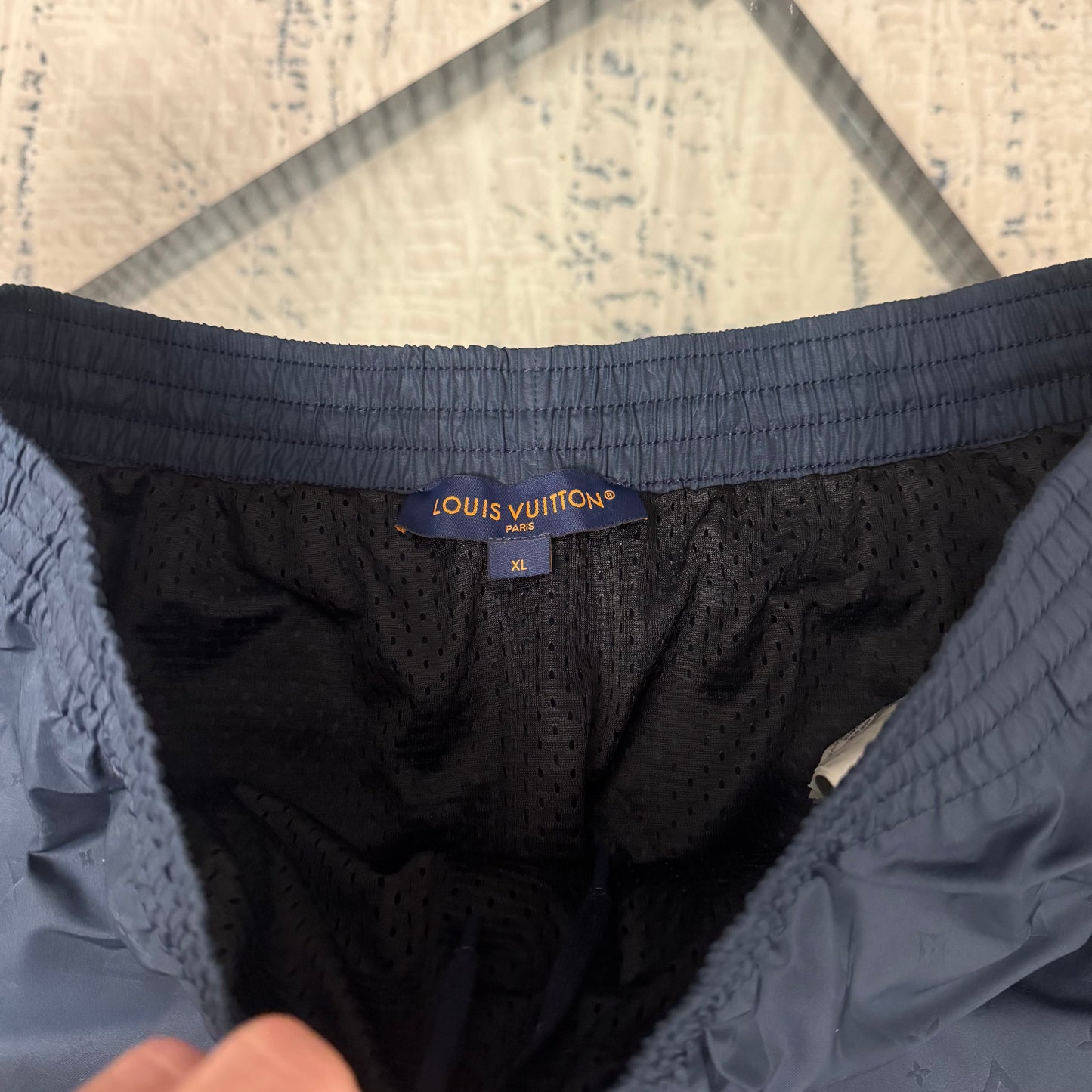 Navy Waterfront SwimShorts
