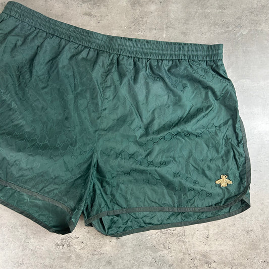 Green GG Bee SwimShorts