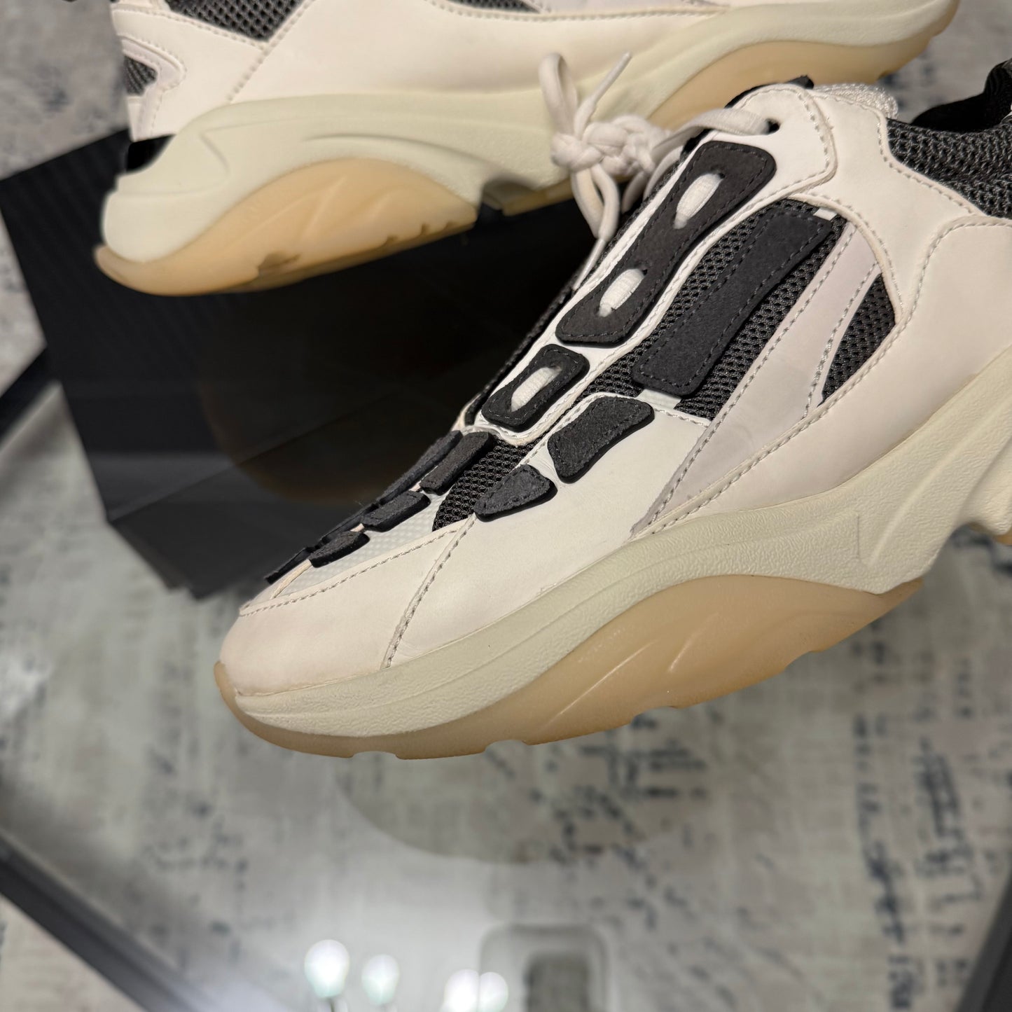 Cream/Grey Bone Runner